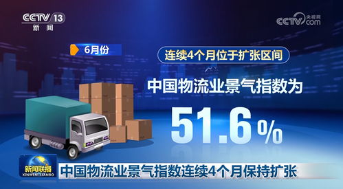 中國物流業景氣指數連續4個月保持擴張